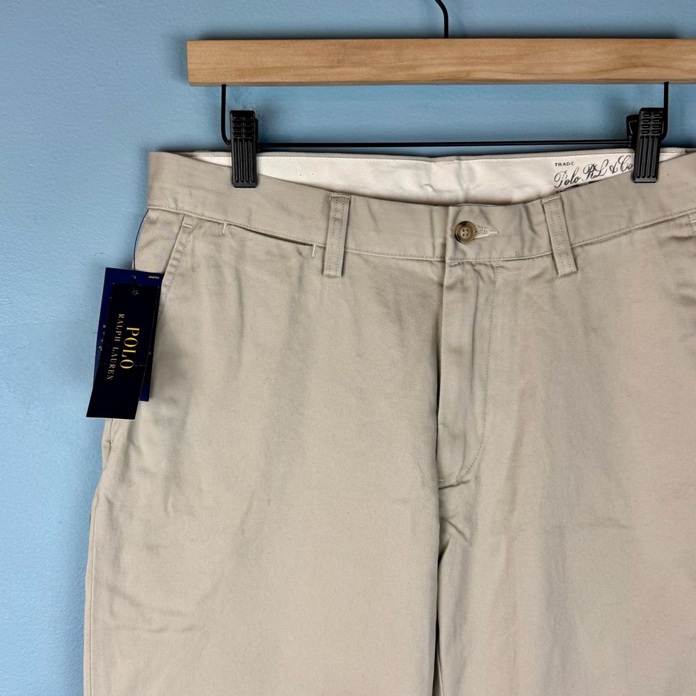 NEW Polo Ralph Lauren Relaxed Fit Mens 31x30 Beige Khaki Cotton Chino Pants